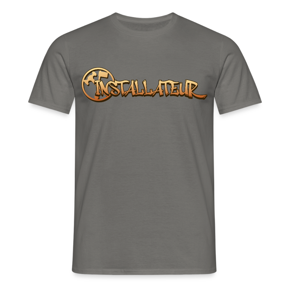 Unisex T-Shirt "Installateur" Graphit Männer T-Shirt