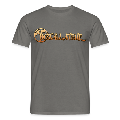 Unisex T-Shirt "Installateur" Graphit Männer T-Shirt