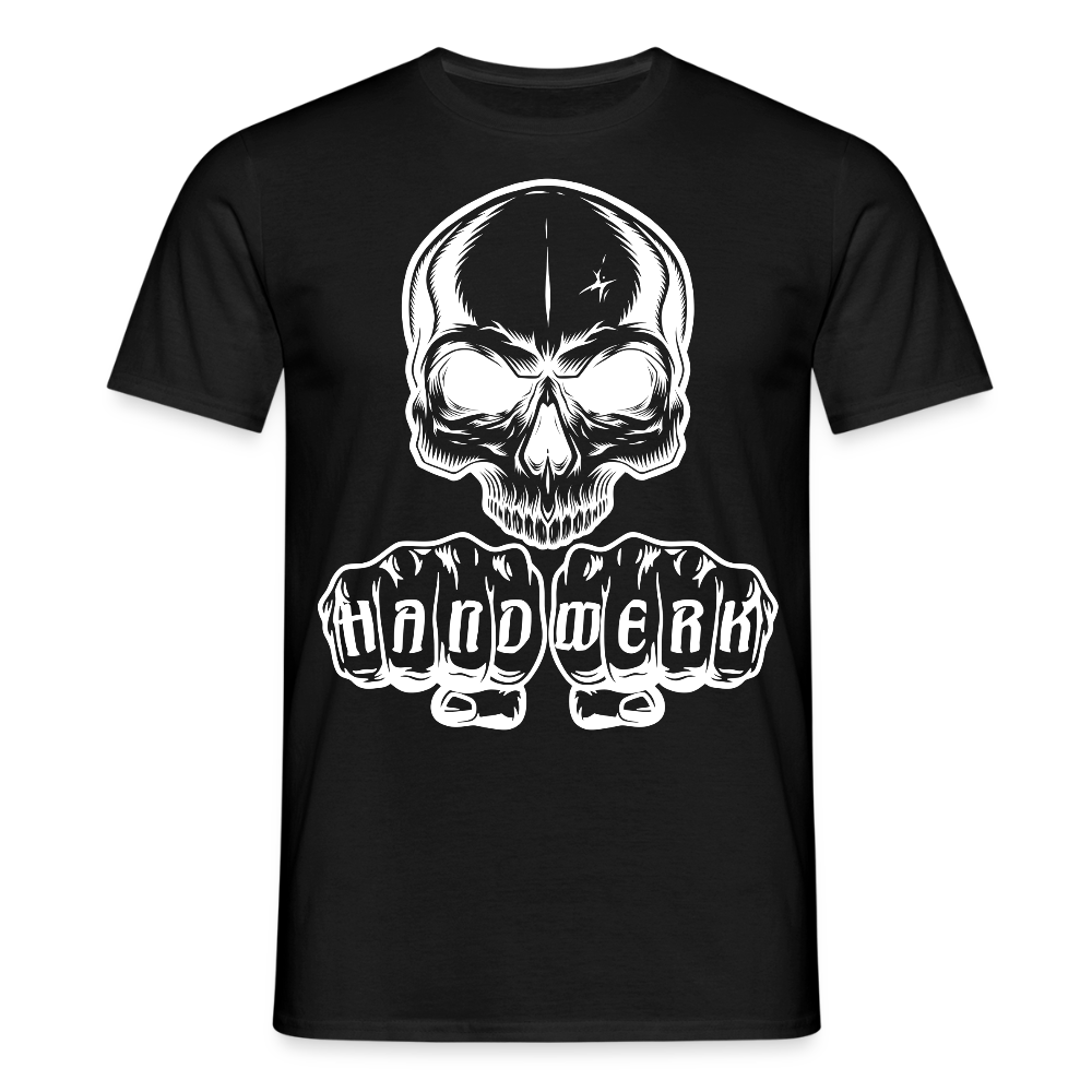 Unisex T-Shirt "Skull-Handwerk" Schwarz Männer T-Shirt