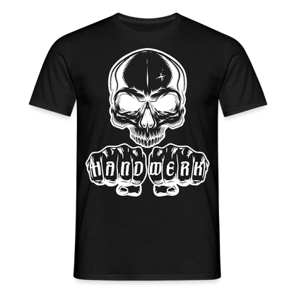 Unisex T-Shirt "Skull-Handwerk" Schwarz Männer T-Shirt