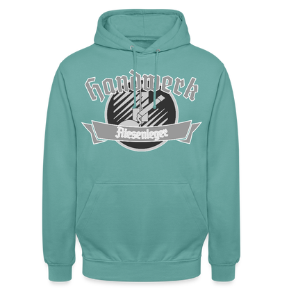 Unisex Hoodie "Fliesenleger" Pastelltürkis Unisex Hoodie