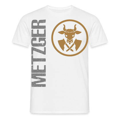 Unisex T-Shirt "Metzger" Weiß Männer T-Shirt