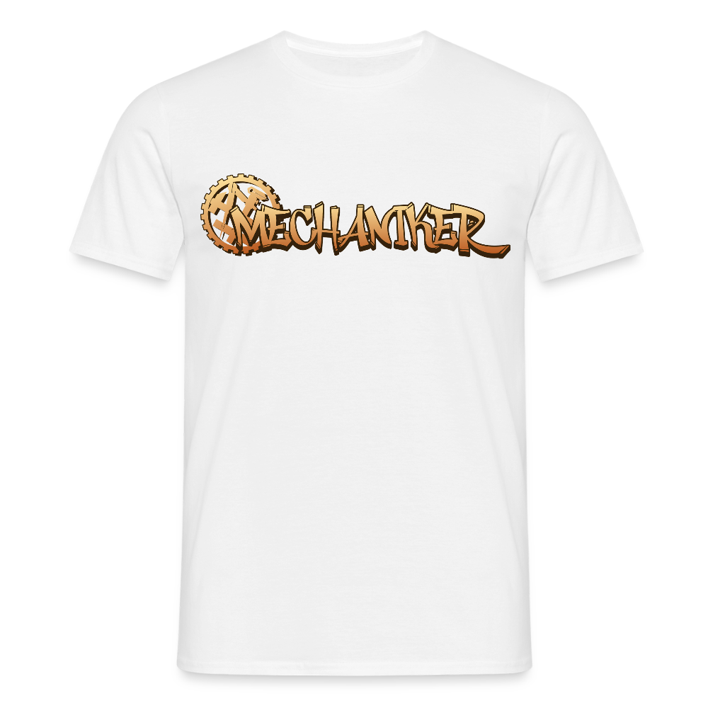 Unisex T-Shirt "Mechaniker" Weiß Männer T-Shirt