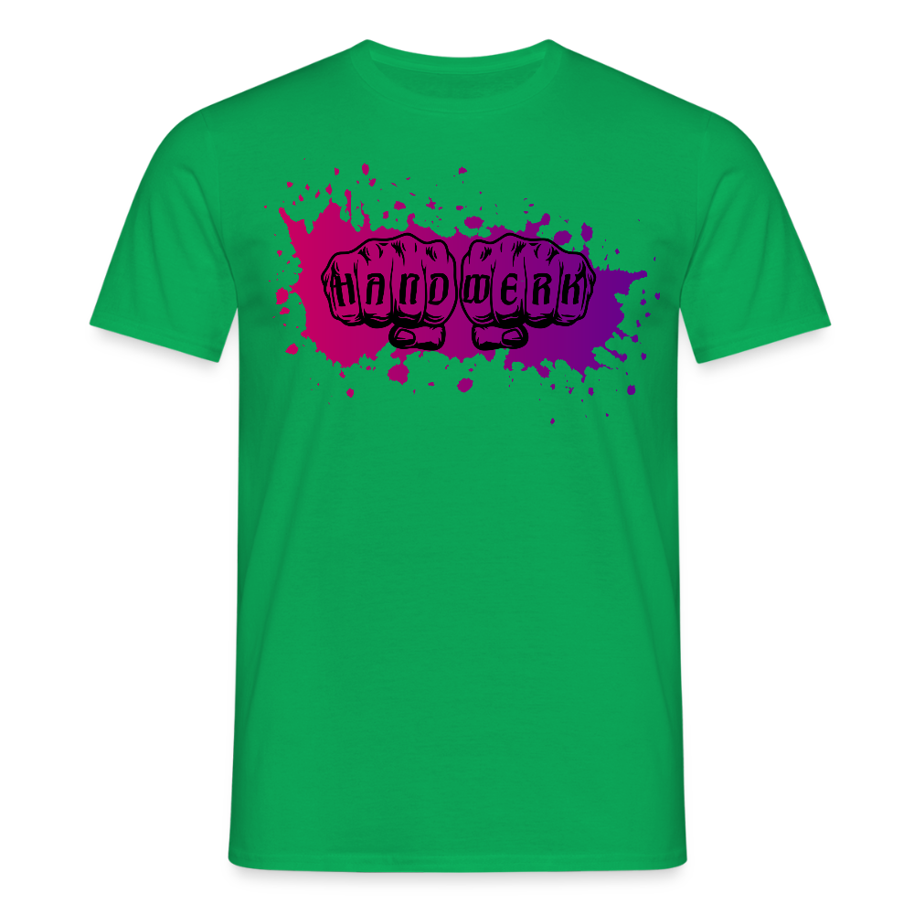 Unisex T-Shirt "Splash-Violett" Kelly Green Männer T-Shirt