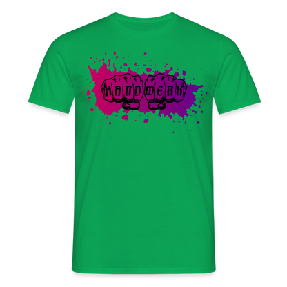Unisex T-Shirt "Splash-Violett" Kelly Green Männer T-Shirt