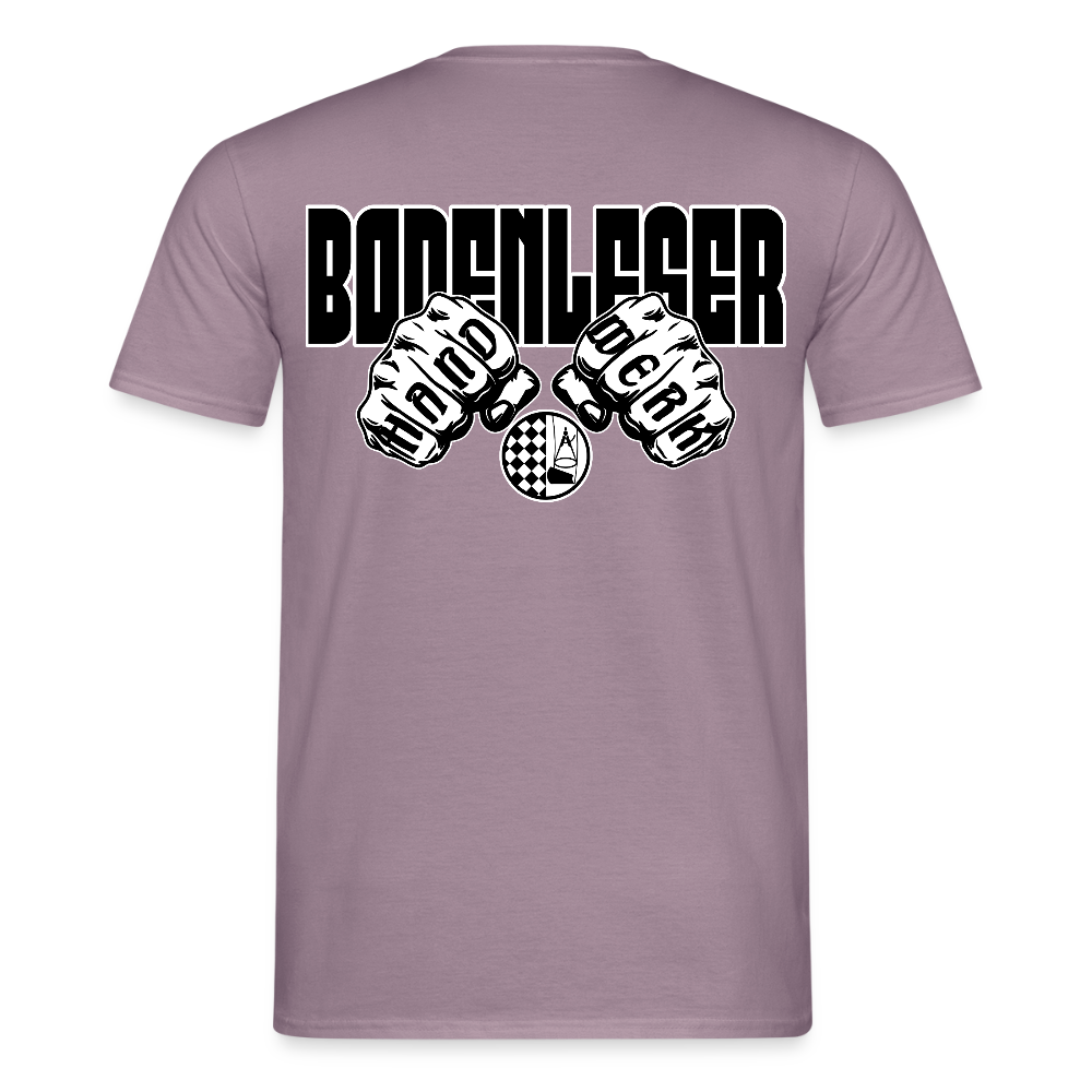 Unisex T-Shirt "Bodenleger" Lilagrau Männer T-Shirt