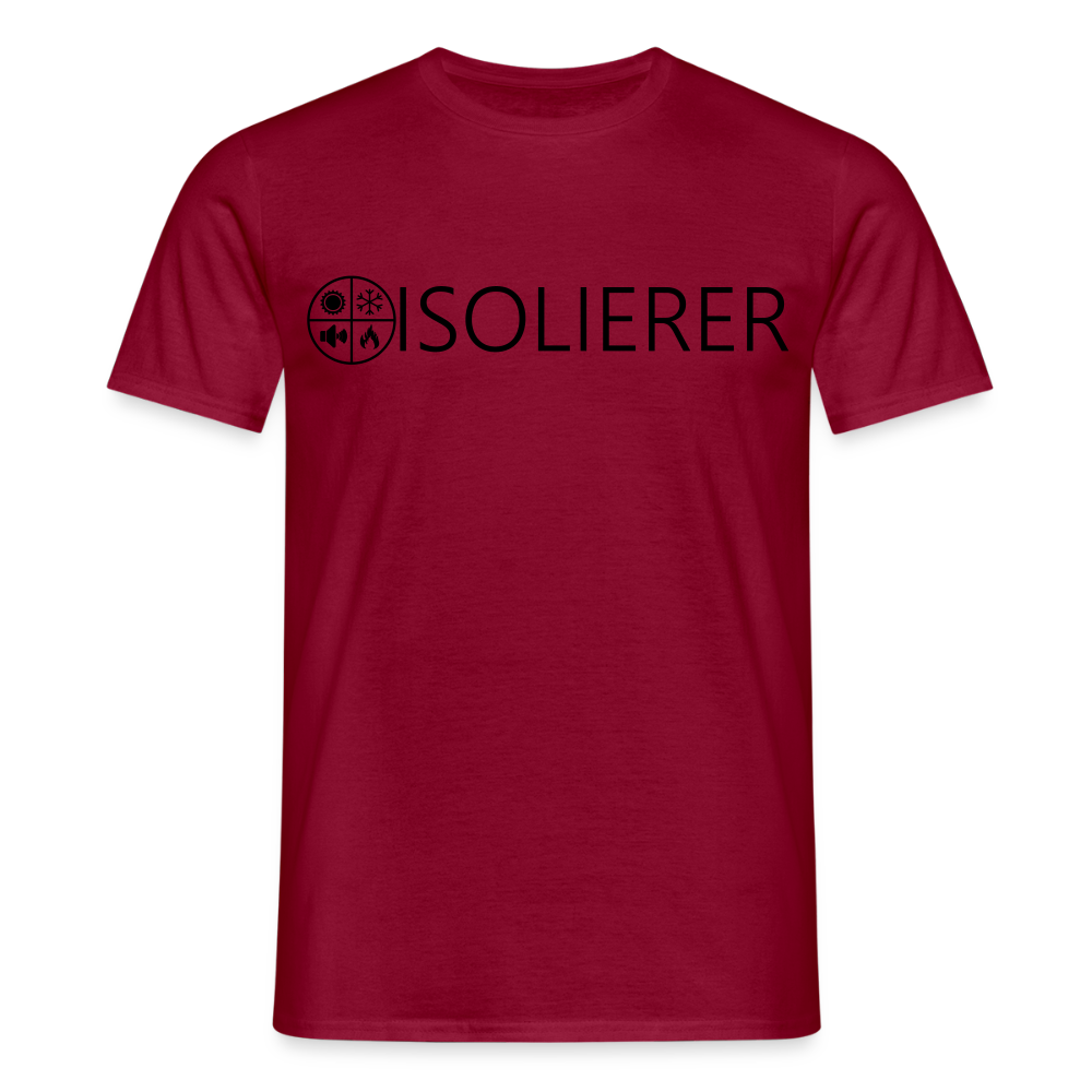 Unisex T-Shirt "Isolierer" Ziegelrot Männer T-Shirt