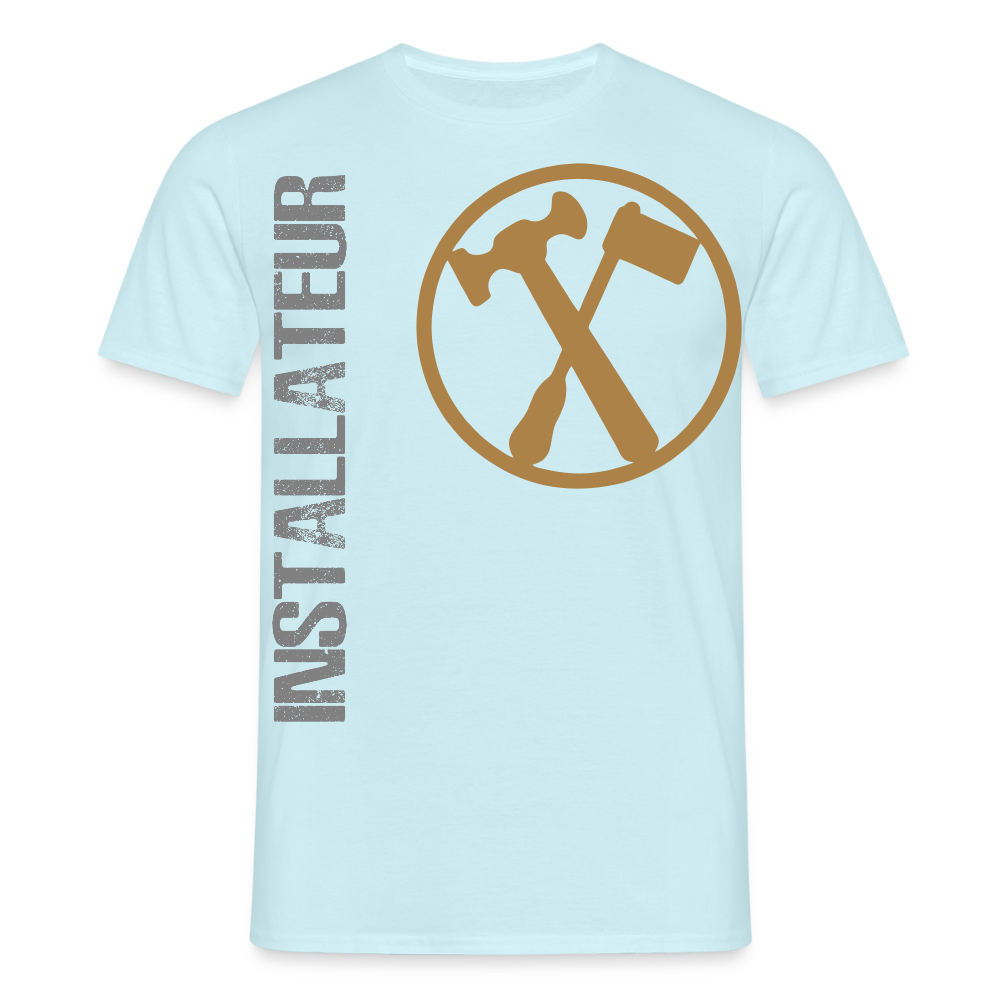 Unisex T-Shirt "Installateur" Sky Männer T-Shirt