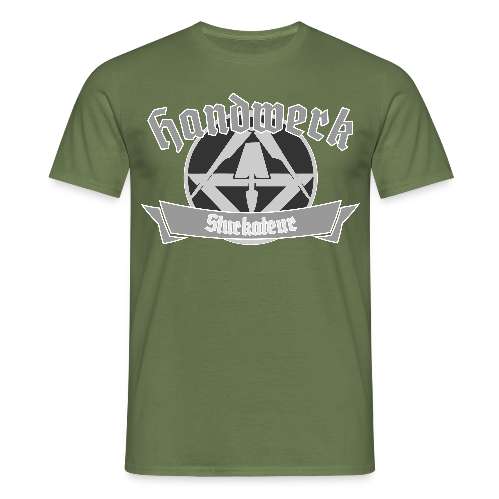 Unisex T-Shirt "Stuckateur" Militärgrün Männer T-Shirt
