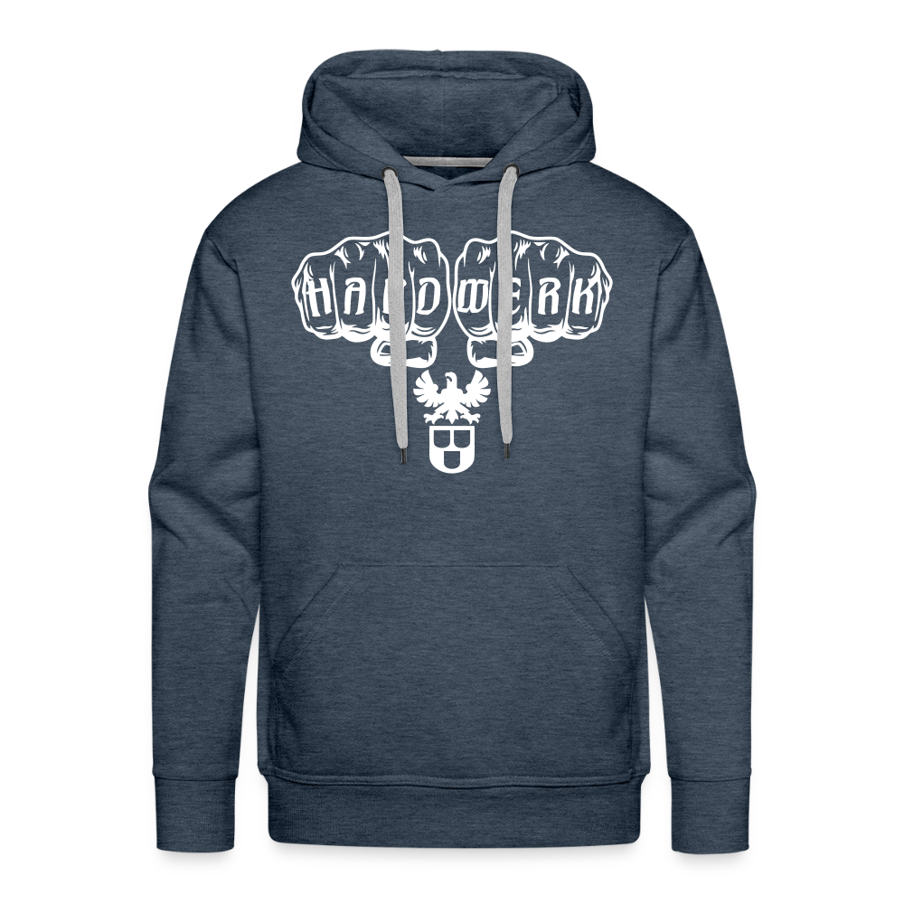Männer Premium Hoodie "Maler" Jeansblau Männer Premium Hoodie
