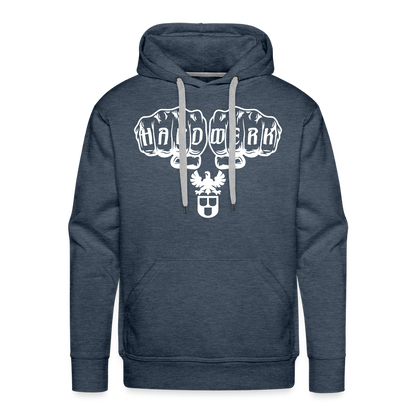 Männer Premium Hoodie "Maler" Jeansblau Männer Premium Hoodie