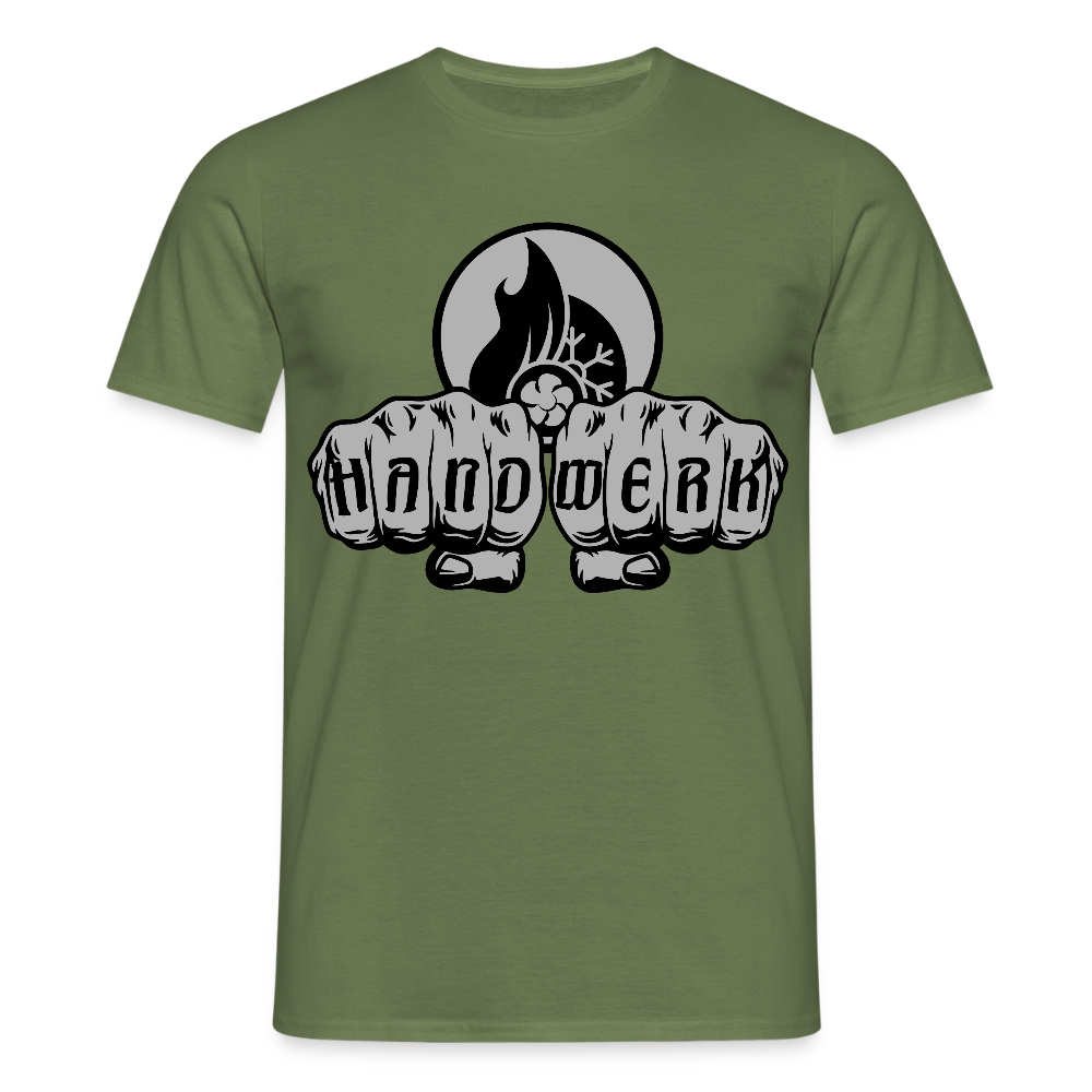 Unisex T-Shirt "Klimatechniker" Militärgrün Männer T-Shirt