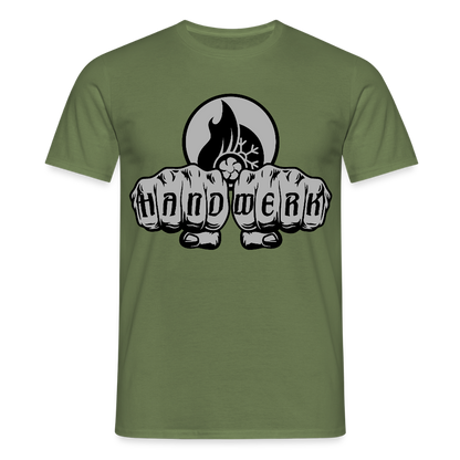 Unisex T-Shirt "Klimatechniker" Militärgrün Männer T-Shirt