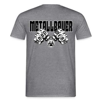 Unisex T-Shirt "Metallbauer" Graphit meliert Männer T-Shirt