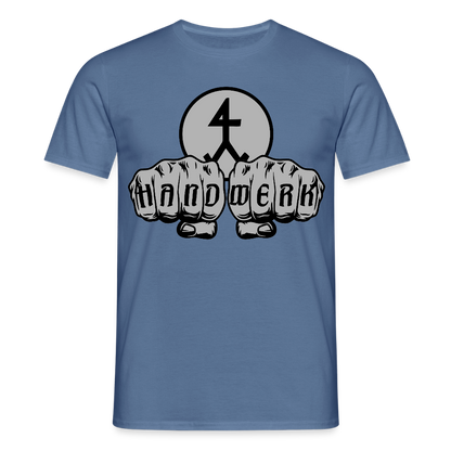 Unisex T-Shirt "Steinmetz" Taubenblau Männer T-Shirt