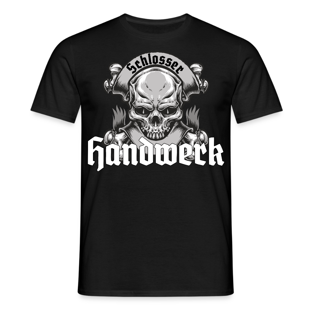 Unisex T-Shirt "Skull-Schlosser" Schwarz Männer T-Shirt