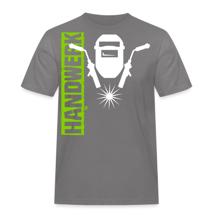 Unisex Workwear T-Shirt "Schweisser" Grau Männer Workwear T-Shirt