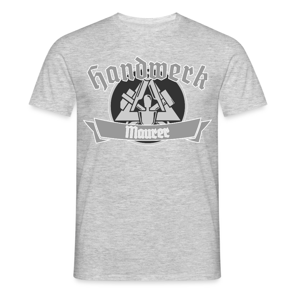 Unisex T-Shirt "Maurer" Grau meliert Männer T-Shirt