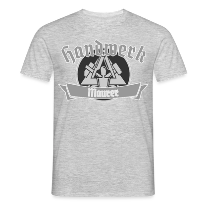 Unisex T-Shirt "Maurer" Grau meliert Männer T-Shirt