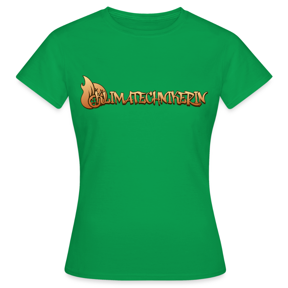 Frauen T-Shirt "Klimatechnikerin" Kelly Green Frauen T-Shirt