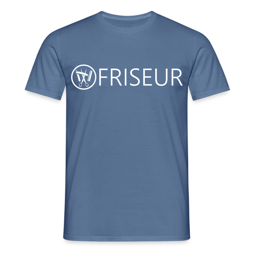 Unisex T-Shirt "Friseur" Taubenblau Männer T-Shirt