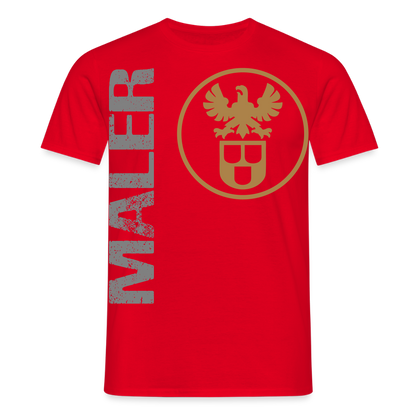 Unisex T-Shirt "Maler" Rot Männer T-Shirt
