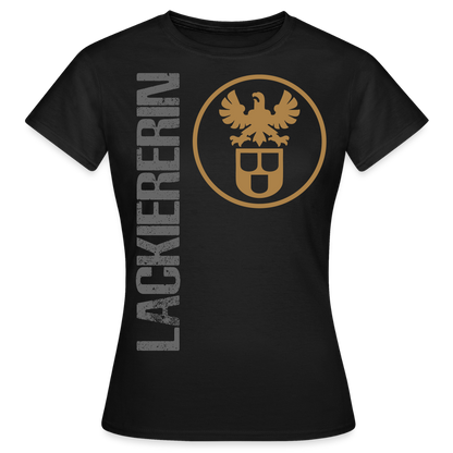 Frauen T-Shirt "Lackiererin" Schwarz Frauen T-Shirt