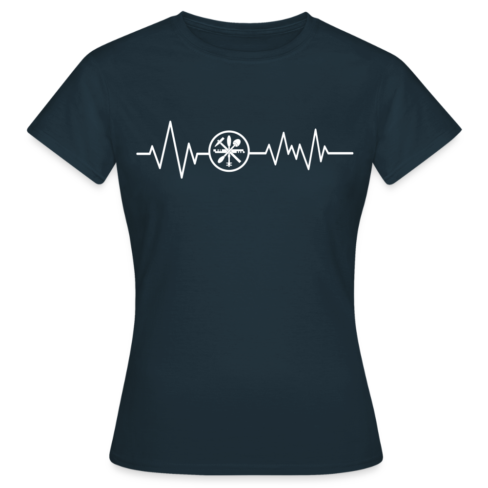 Frauen T-Shirt "Glaser" Navy Frauen T-Shirt