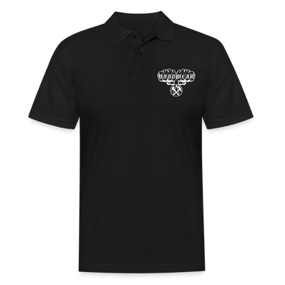 Männer Poloshirt "Dachdecker" Schwarz Männer Poloshirt
