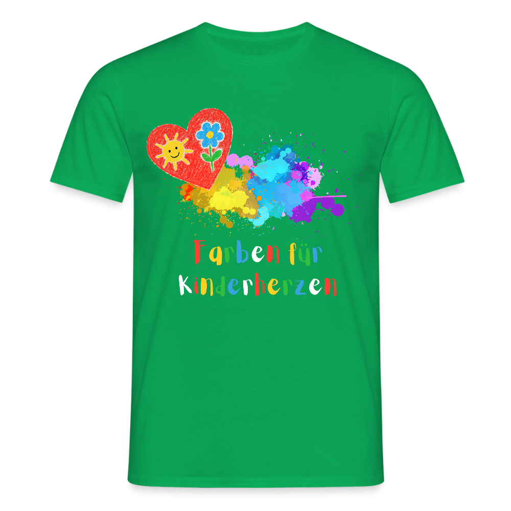 Unisex T-Shirt "Farben für Kinderherzen" Kelly Green Männer T-Shirt