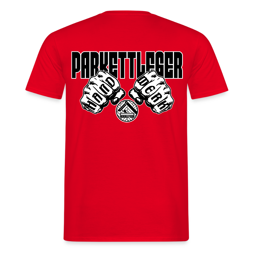 Unisex T-Shirt "Parkettleger" Rot Männer T-Shirt