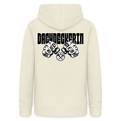 Frauen Hoodie "Dachdeckerin" (beidseitig beruckt) Vanille-Milchshake Frauen Hoodie