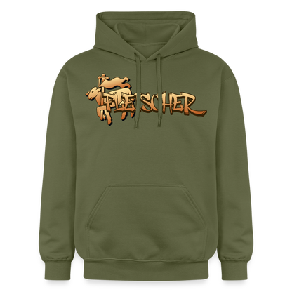 Gildan Unisex Softstyle® "Fleischer" Militärgrün Gildan Unisex Softstyle® Midweight Hoodie