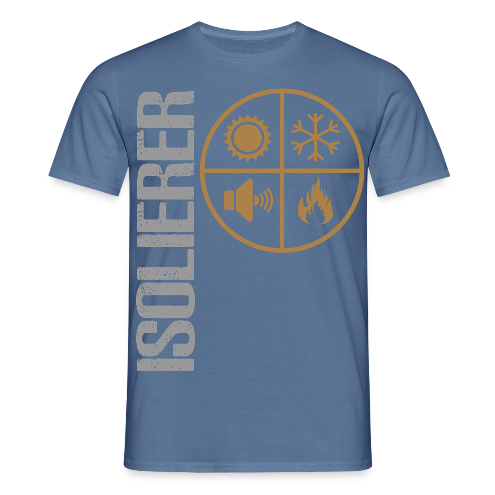 Unisex T-Shirt "Isolierer" Taubenblau Männer T-Shirt
