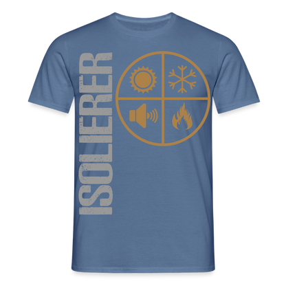 Unisex T-Shirt "Isolierer" Taubenblau Männer T-Shirt