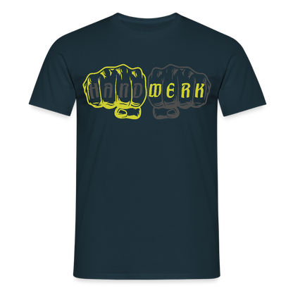 Unisex T-Shirt "Handwerk" Navy Männer T-Shirt