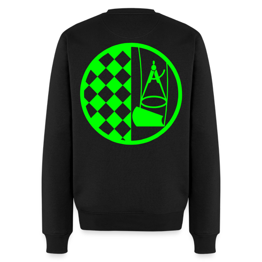 Unisex Premium Pullover "Bodenleger" neongrün Schwarz Männer Premium Pullover