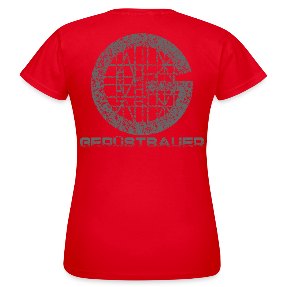 Frauen T-Shirt "Gerüstbauer" - Rot
