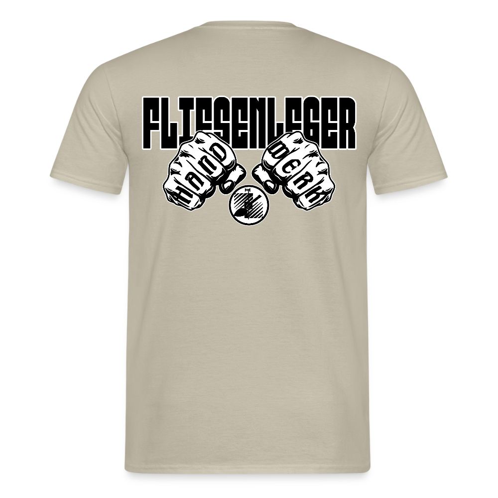 Unisex T-Shirt "Fliesenleger" Sandbeige Männer T-Shirt