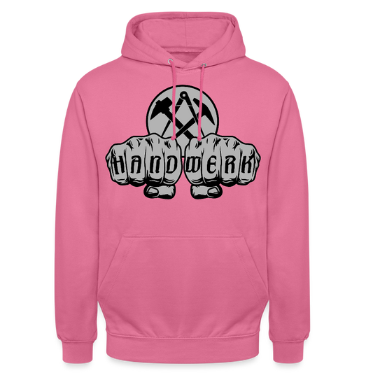 Unisex Hoodie "Dachdecker" Pink Unisex Hoodie
