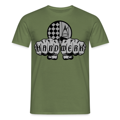 Unisex T-Shirt "Bodenleger" Militärgrün Männer T-Shirt