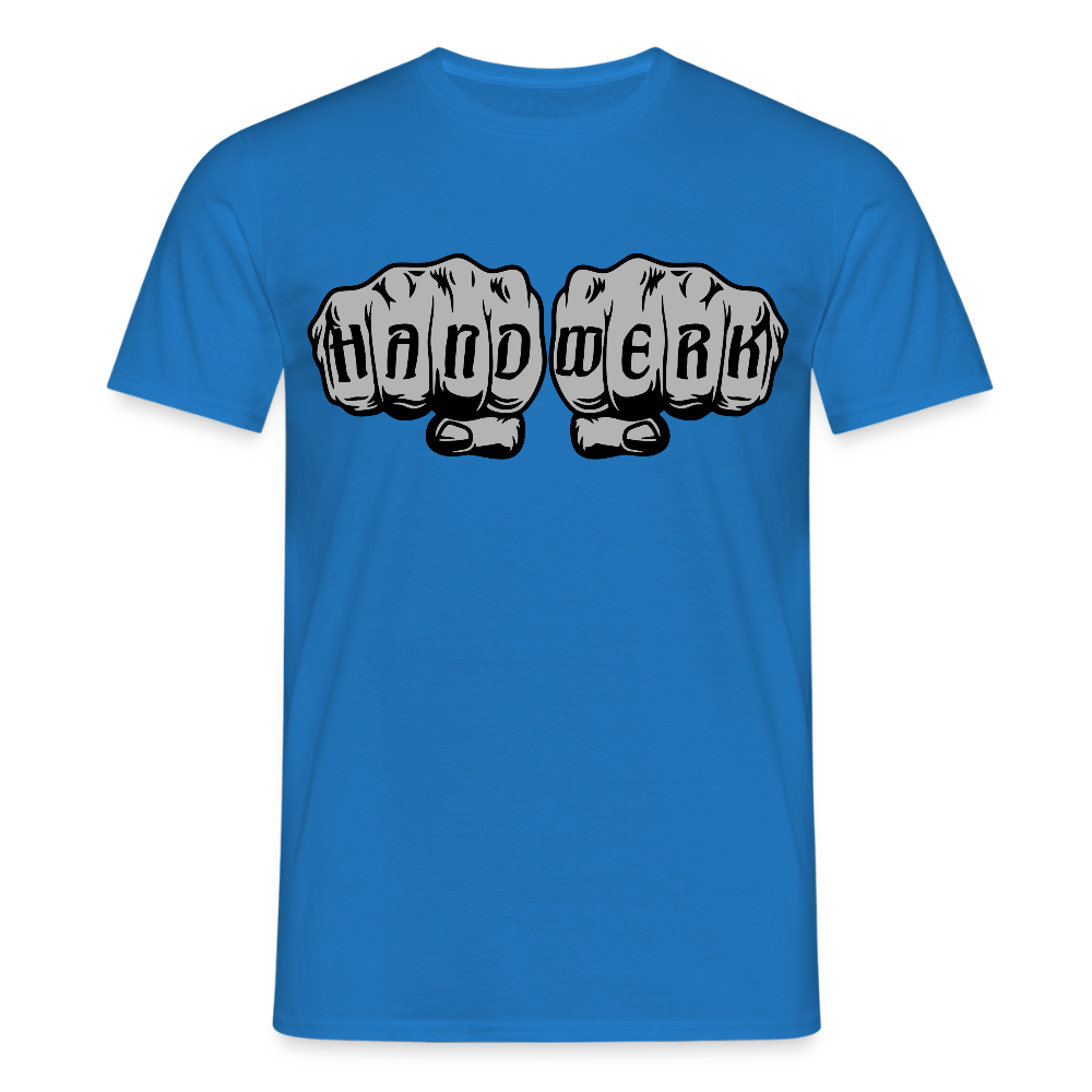 Unisex T-Shirt "Power-Handwerk" Royalblau Männer T-Shirt