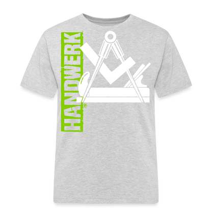 Unisex Workwear T-Shirt "Schreiner/Tischler" Grau meliert Männer Workwear T-Shirt