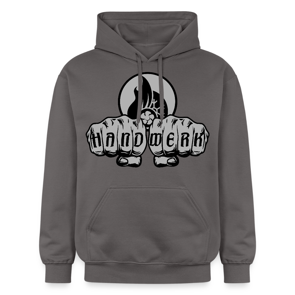 Gildan Unisex Softstyle® "Klimatechniker" Dunkelgrau Gildan Unisex Softstyle® Midweight Hoodie