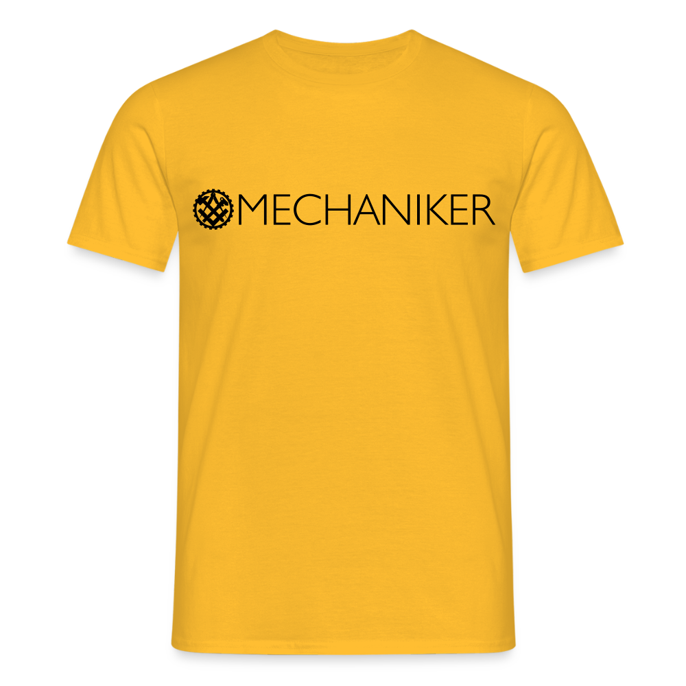 Unisex T-Shirt "Mechaniker" Gelb Männer T-Shirt