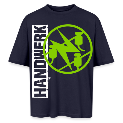 Oversized Unisex T-Shirt "Elektriker" Navy Oversized Unisex T-Shirt