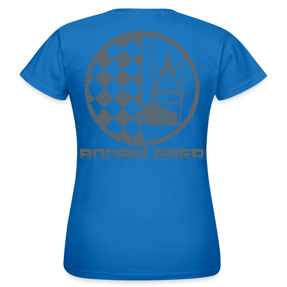 Frauen T-Shirt "Bodenleger" Royalblau Frauen T-Shirt