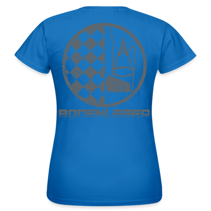 Frauen T-Shirt "Bodenleger" Royalblau Frauen T-Shirt
