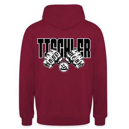Unisex Hoodie "Tischler" (beidseitig bedruckt) Bordeaux Unisex Hoodie