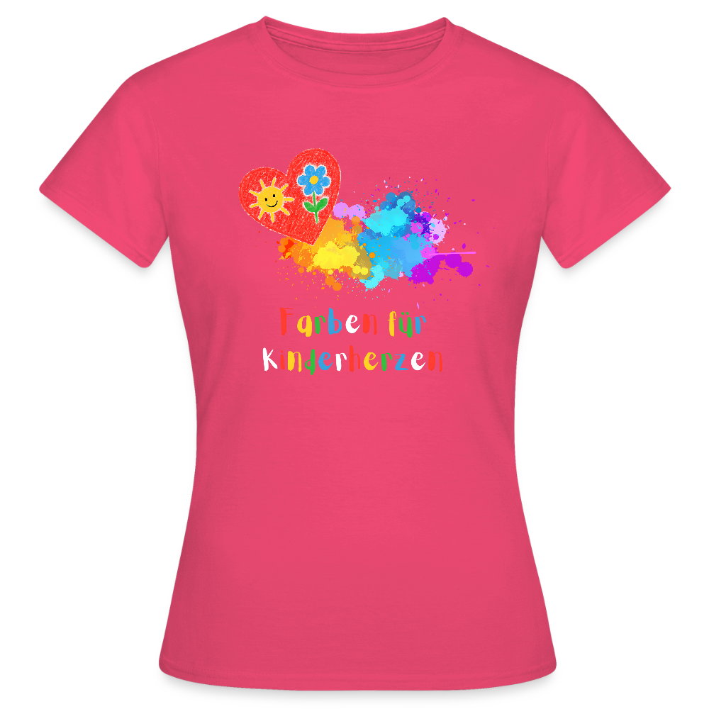 Frauen T-Shirt "Farben für Kinderherzen" Azalea Frauen T-Shirt